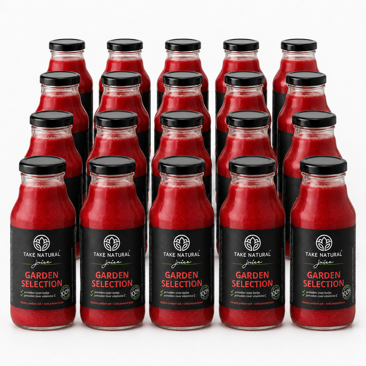 TAKE NATURAL – GARDEN SELECTION cold-pressed juice – 20 × 330 ml pack