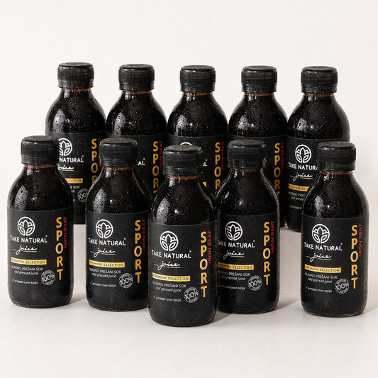 SPORT BEAT hladno prešani sok – paket 10 × 200 ml